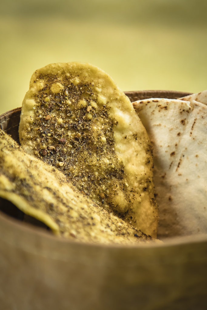 Pan libanés y crackers zaatar V